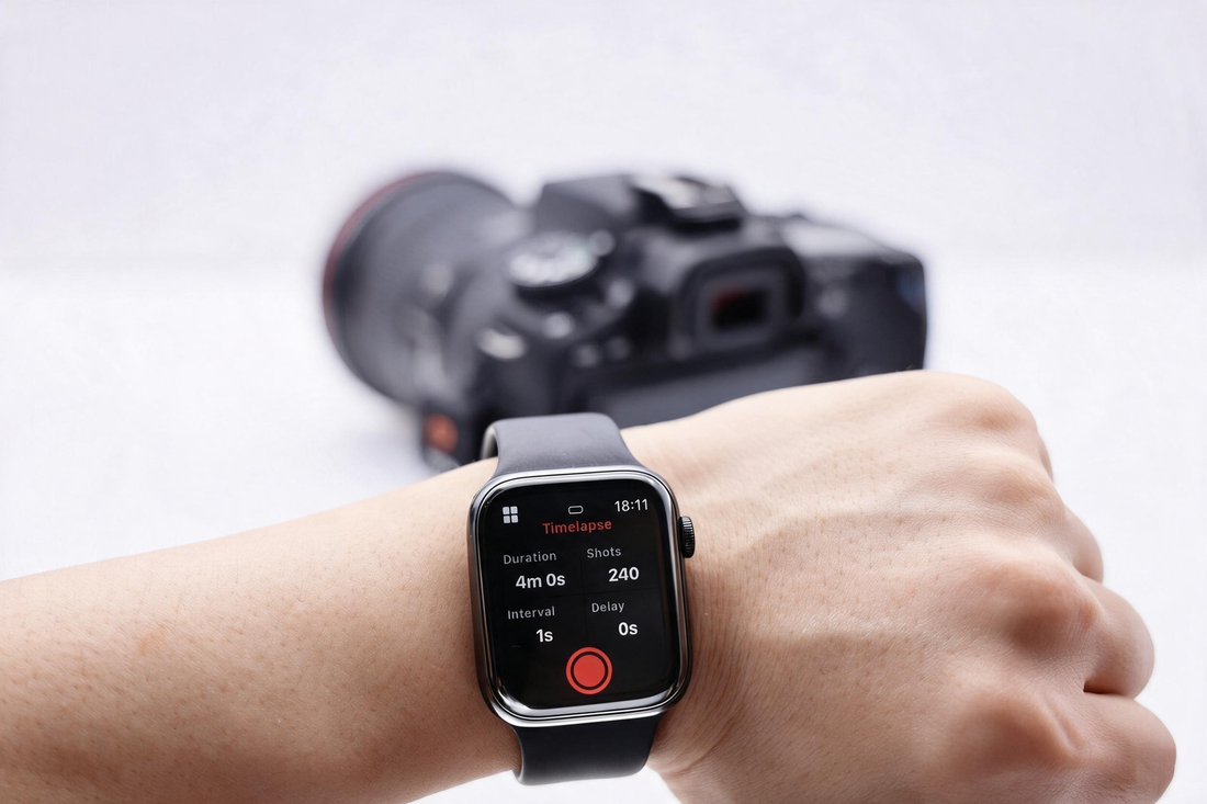 Timelapse in the Ortta Watch app, with Io on the camera