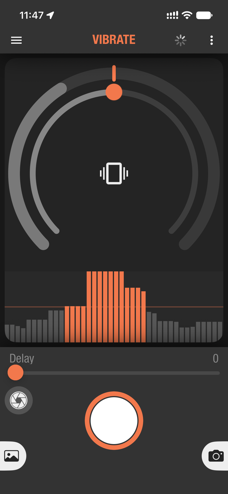 Ortta app Vibrate page