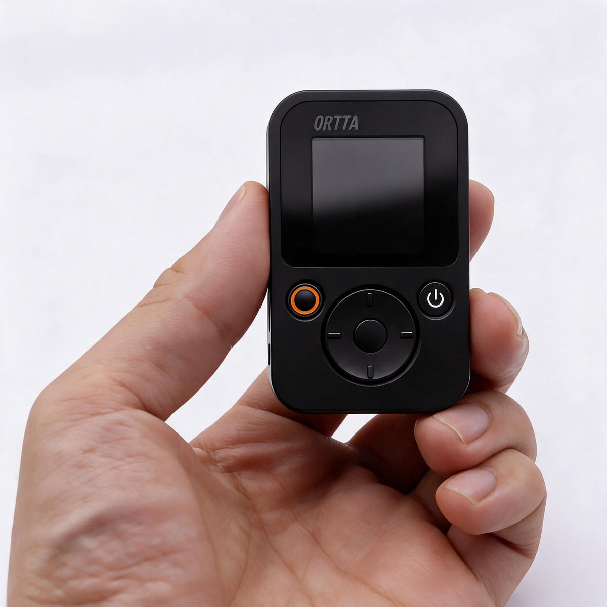 Ortta Pluto 2 held in a hand to show its size
